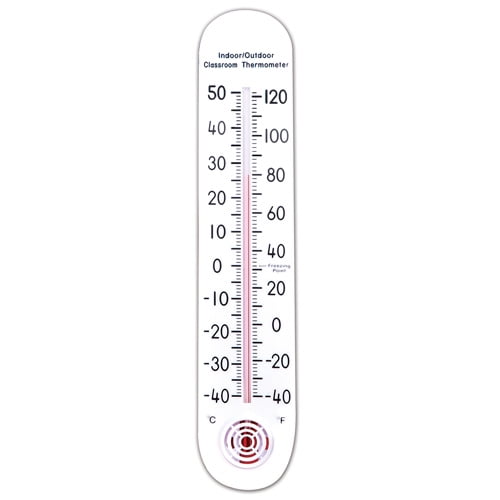 EAI Education Dual Scale Large Classroom Thermometer 15.5" x 3