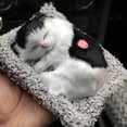 thumbnail image 4 of 11 Models Small Plush Toy Simulation Cat Doll Sleeping Cat Car Decoration Children Gift Photography Props Christmas Decoration, 4 of 7