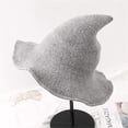 thumbnail image 2 of Aunavey Women's Witch Kinitted-Wool Hats for Halloween Party Masquerade Cosplay Costume Accessory and Daily, 2 of 4
