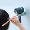 thumbnail image 4 of Rotatable Hair Dryer Rack Free Punching Household Bathroom Storage Wall Hanging Storage Rack Hair Dryer Hanger 180 Degree Rotation Gadgets(Yellow), 4 of 6