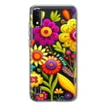 thumbnail image 1 of MUNDAZE Samsung Galaxy A01 Shockproof Clear Hybrid Protective Phone Case Colorful Yellow Pink Folk Style Floral Spring Flowers Cover, 1 of 6
