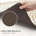 thumbnail image 5 of Floral Checkerboard Anti-Fatigue Kitchen Mat Set of 2, Cushioned Foam Kitchen Mats for Floor, Waterproof Non Slip Comfort Mat, Modern Kitchen Rug for Kitchen Decor, Sink, Khaki Tan, 5 of 6