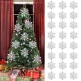thumbnail image 1 of 24PCS Christmas Snowflake Plastic Decorative Snowflake Decoration Xmas Decor, 1 of 10