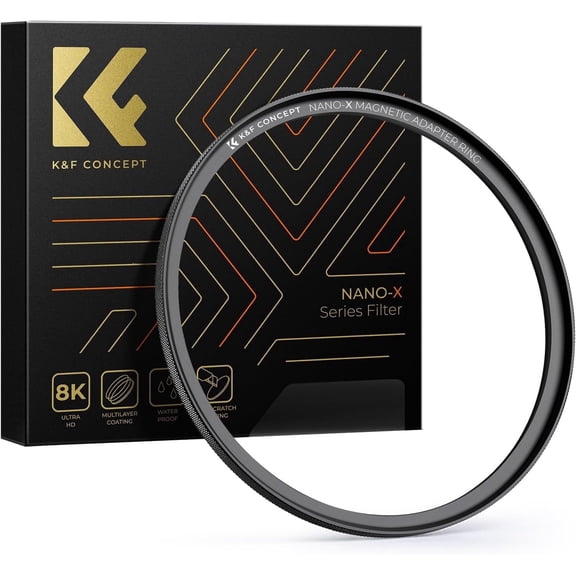 K&F CONCEPT 62-77mm Filter Adapter Ring, for 62mm Lens Install 77mm Filter