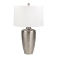 thumbnail image 1 of Sagebrook Home Lampe de Table en Métal 28" avec Finition Martelée, Argent, 1 of 1