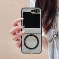 thumbnail image 6 of Allytechgroup Case for Samsung Galaxy Z Flip 7, Glitter Bling Magnetic Wireless Charging Compatible with Magsafe Soft TPU Back Shell Sparkly Slim Lightweight Shockproof Hard Bumper Phone Case, Pink, 6 of 10