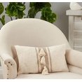 thumbnail image 4 of Fennco Styles Woven Striped Tassel Decorative Cotton Throw Pillow Cover 12" W x 20" L - Natural Textured Cushion for Home, Couch, Bedroom, Living Room and Office Décor, 4 of 4