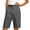 *Dark Gray, variant on Women's High Waisted Bermuda Shorts,Tailored Knee Length Workwear Shorts Red,Women's Plus L