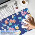 thumbnail image 4 of Long Mouse Pads for Desk,Pioneer Flower Floral Print Pattern Desk Mats on Top Of Desks, Desk Mouse Pad Extra Large with 3mm Non-Slip Base and Stitched Edge for Gaming,Office,Work,Home 35.4"x15.7", 4 of 6