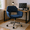 Blue, variant on Homy Casa Swivel Gaming Chair for Teen Game Room and Cozy Gaming Corner, Brown