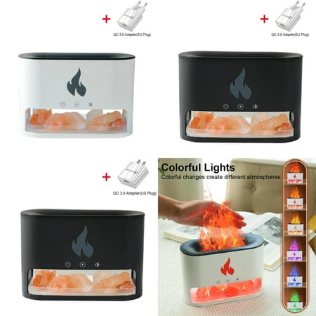 

Flame Air Humidifier Essential Oil Diffuser Aromatherapy Mist Maker USB Desktop LED Fire Flame Humidifier Office