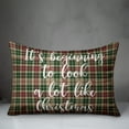 thumbnail image 2 of Creative Products It's Beginning To Look A Lot Like Christmas in Tartan Plaid 14x20 Spun Poly Pillow, 2 of 2