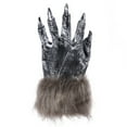 thumbnail image 4 of Penkiiy Winter Gloves for Men Women Clearance Women's And Men's Enamel Halloween Carnival Ball Fashion Werewolf Gloves Claw Gloves Gray Gloves, 4 of 8