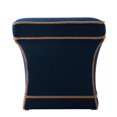 thumbnail image 3 of Savannah Traditional Pedestal Ottoman Midnight Blue, 3 of 6