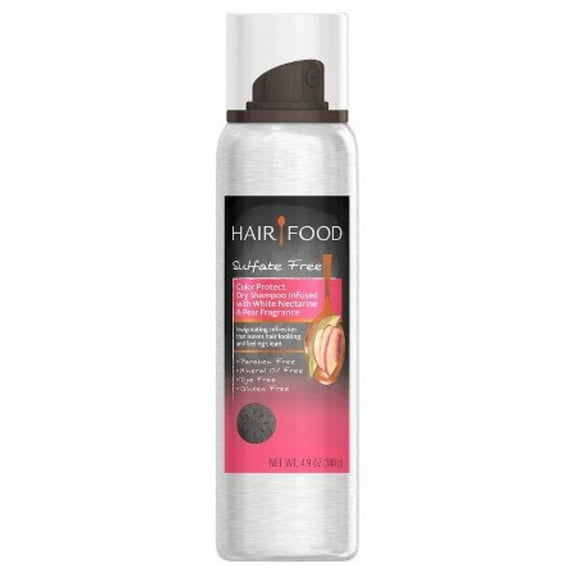 hair food color protect dry shampoo infused with white nectarine & pear fragrance 4.9 oz