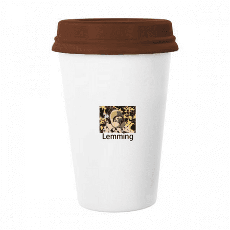 

Lemng North Animal Art Deco Fashion Mug Coffee Drinking Glass Pottery Cerac Cup Lid