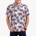thumbnail image 3 of Balery Tropics Palm Trees Printed Men’s Short Sleeve Polo Shirt, Midweight Men's Shirt,Golf Polo shirts -XX-Large, 3 of 9