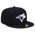 thumbnail image 3 of Men's New Era Navy Toronto Blue Jays White Logo 59FIFTY Fitted Hat, 3 of 5