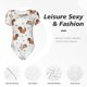 thumbnail image 4 of Balery Rabbit And Squirrel Body de cuello redondo de manga corta para mujer Tops de manga corta Tops básicos-Small, 4 of 7