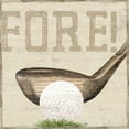 thumbnail image 3 of Reed, Tara 12x12 Black Modern Framed Museum Art Print Titled - Golf Days V-Fore!, 3 of 5