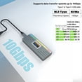 thumbnail image 2 of Smart M.2 NVMe / SSD Enclosure, USB 3.2 Gen 2 10Gbps, External M2 Adapter Case Support M-Key B +M Key UASP RTL9210,1 set of M2 Solid State Drive Enclosure SSD,Gray, 2 of 8