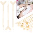 thumbnail image 1 of 30 Pieces Y Shape Eyelash Lift Tool Eyelash Brush Eyelash Lift Eyelash Lifting Tool Brush Silicone Grafting Eyelash Lift Brush for Eyelash Extension Makeup Tool-White, 1 of 6