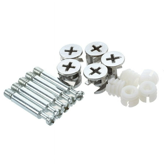 Furniture Cam Fitting with Dowel and Pre-Inserted Nut ( 5)