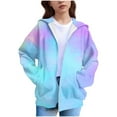 thumbnail image 2 of Fleece Lined Wool Outfits for Children Boy Girl Long Sleeve Lounge Kawaii Acid Wash Thermal Thick Fuzzy Hooded Jacket Hoodies Outfit Sweatshirt Kid 2026, 2 of 5
