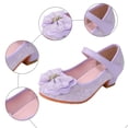 thumbnail image 7 of Staki Girl Dress Shoes Toddler Girls Dress Shoes Flower Girl Flats Pearls Bow Mary Jane Wedding Party Flora Shoes Purple,12 Little Kid, 7 of 7