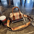 thumbnail image 2 of Bolso de mano a cuadros de cuero genuino para mujer, nuevo bolso de hombro de lujo de 2023, bolsos de diseñador de marca para mujer, 2 of 5