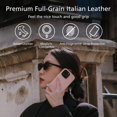 thumbnail image 2 of Funda magnética de cuero alto Clop Series para iPhone 16 Pro Max, 2 of 9