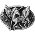 thumbnail image 1 of Moranse Religion Cross Cowboy Kneeling Prayer And Horse Design Belt Buckles, 1 of 5