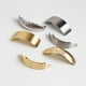 thumbnail image 2 of Paquete de 6 pinzas para el cabello para mujer, horquillas de metal, pasadores para el cabello grandes, retro, simples, pasadores con clip francés para mujer (dorado + plateado), 2 of 5