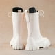 thumbnail image 4 of Zapatos niñas,Botas niñas,Encaje de invierno para montar botas de cuero falso tamaño 1.5 grandes niñas, 4 of 5