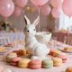 thumbnail image 4 of CaiYueKe Easter Ceramic Bunny Rabbit Ornament Hand Painted Figurine Egg Holder Decor Spring Home Tabletop Mantel Decoration Holiday Party Centerpiece Gift, 4 of 7
