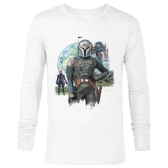 Star Wars The Mandalorian Season 3 Bo-Katan Kryze Plazir-15 - Long Sleeve T-Shirt for Men - Customized-White