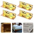 thumbnail image 2 of Miangastore Headboard Hardware Iron 4Pcs 3.14X0.98X0.86In, 2 of 9