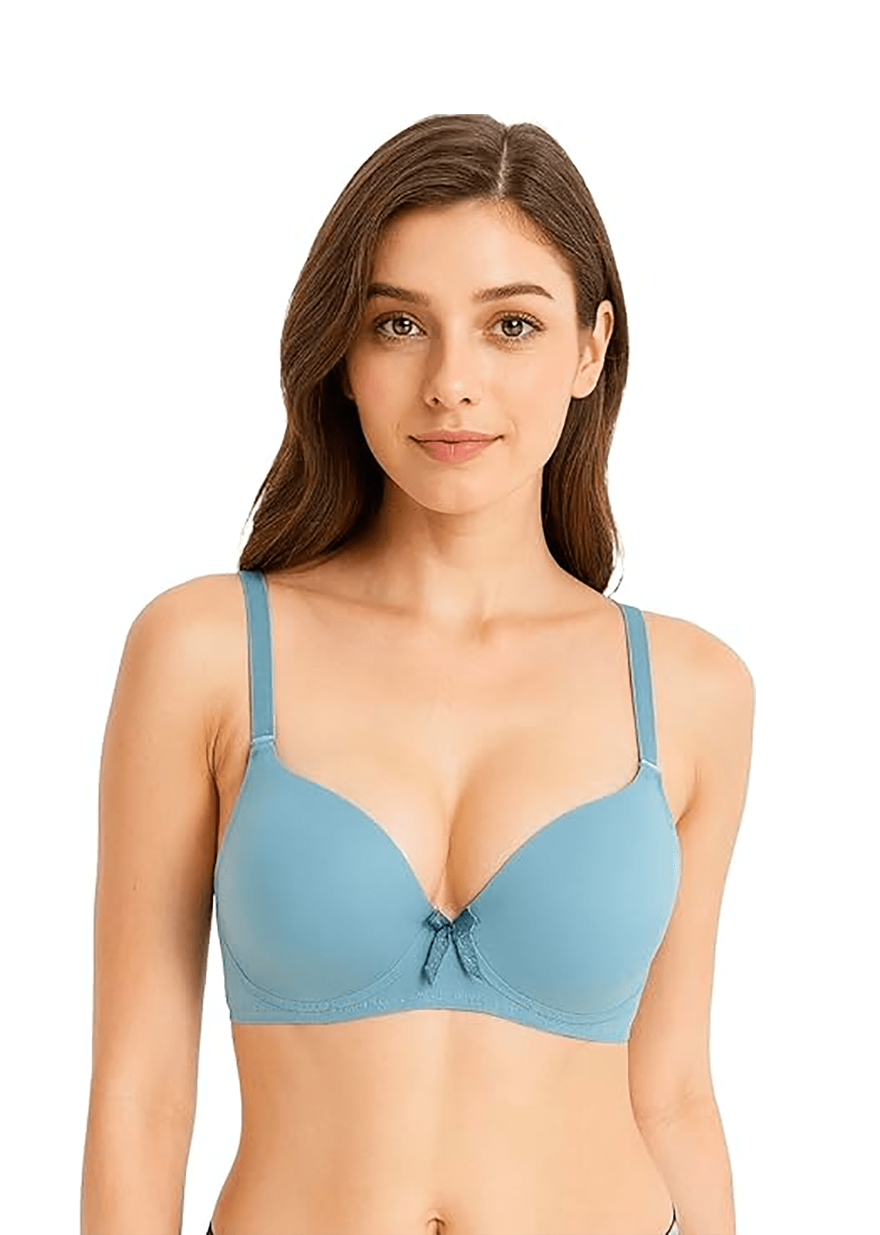 6 Pieces Wired Lace Push Up Strapless Demi Bra B/C (34B)