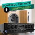 thumbnail image 4 of Amplificador de audio doméstico Pyle PTA62BT.5 750W Bluetooth 6-Ch, 4 of 7