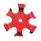 thumbnail image 5 of Rueda de repuesto para zanjas, rueda de ranura de suelo, accesorio metálico multiusos para cortacésped, para mantenimiento de terrenos agrícolas, Rojo, 5 of 8