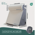 thumbnail image 4 of Memory Foam Bed Wedge Pillow Set of 2 - Adjustable Triangle Pillow for Back, Neck & Knee Support, Includes Removable Washable Cover, 4 of 6