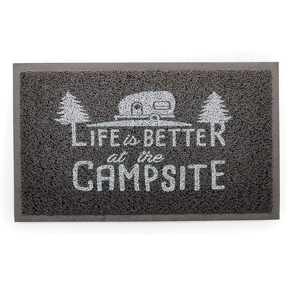 Camco 53200 Life Is Better at The Campsite Outdoor/Indoor Welcome Mat - Weather