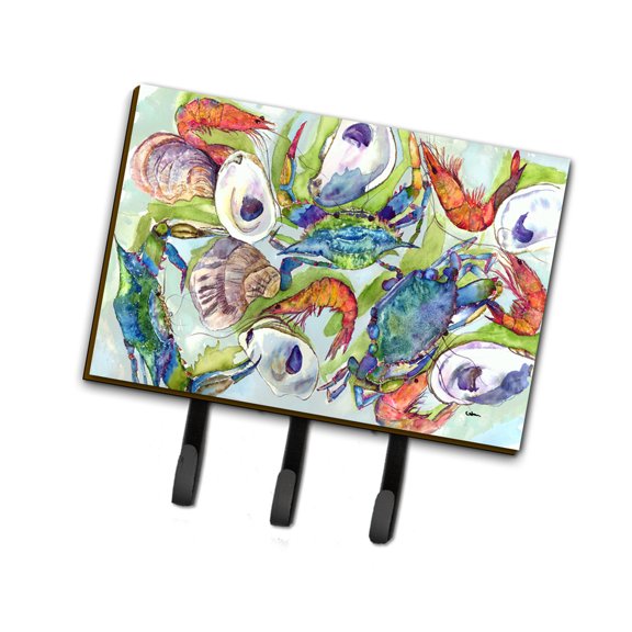 Carolines Treasures 8547TH68 Crab Leash or Key Holder Triple Hook multicolor