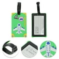 thumbnail image 3 of Unique Bargains 1 Pc Airplane Pattern Luggage Tag for Travelling Grass Green, 3 of 5