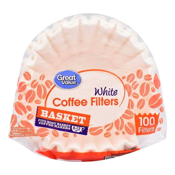 Filtro para Cafetera Great Value con 100 pzas
