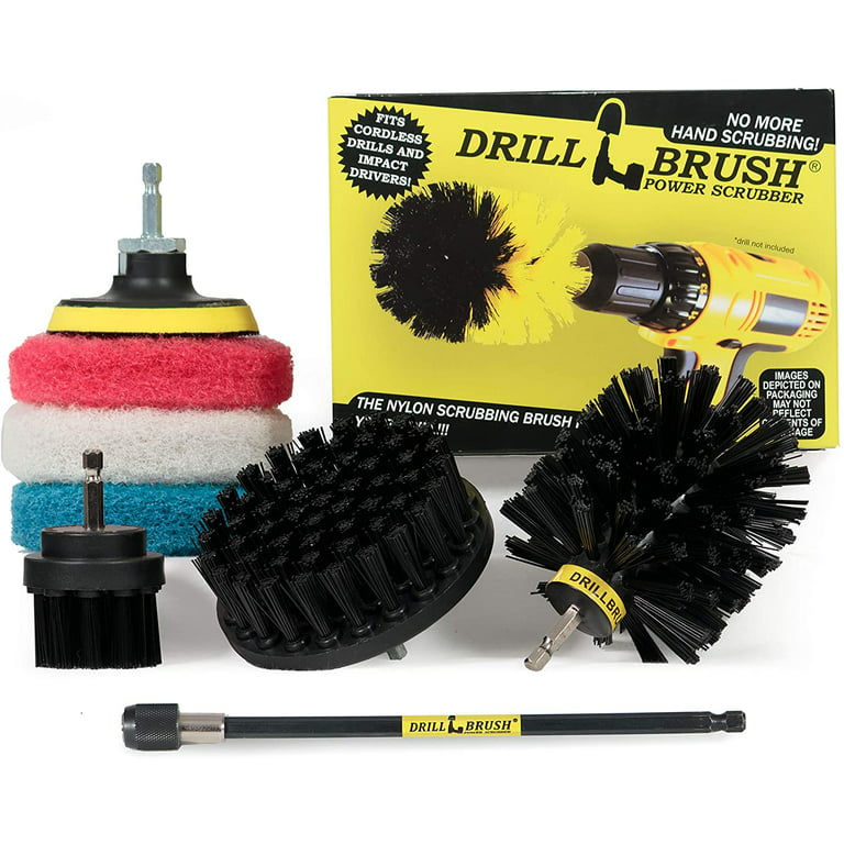 Drillbrush Drill Brush Scrub Brush Drill Attachment Kit - Drill