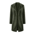 thumbnail image 4 of LMLYSoH Women Coat, Solid Color Cardigan Loose Jacket, Long Sleeve Folded Collar Wild Fashion Spring/Autumn/Winter Outerwear, 4 of 9