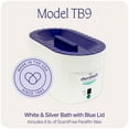 thumbnail image 2 of Therabath Professional Thermotherapy Adjustable TB9 Paraffin Wax Bath - Quick Melt - Helps Relieve Arthritis & Muscle Stiffness - Heat Therapy for Hands, Feet, & Body - Made in USA - 6 lb. ScentFree, 2 of 9