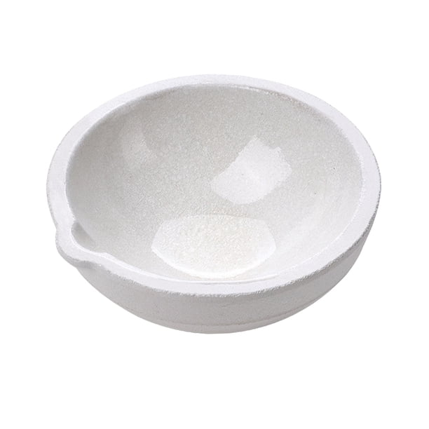 Crisol de cerámica, recipiente versátil para refinar y fundir cobre, con boquilla. 84 mm de diámetro interior
