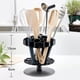 thumbnail image 4 of Ganchos para colgar utensilios de cocina giratorios, organizador de múltiples compartimentos para guardar tenedores, cucharas, cuchillos y otras herramientas de cocina con divisor extraíble., 4 of 8